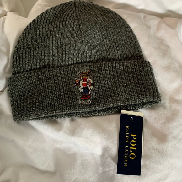 ski bear knit hat